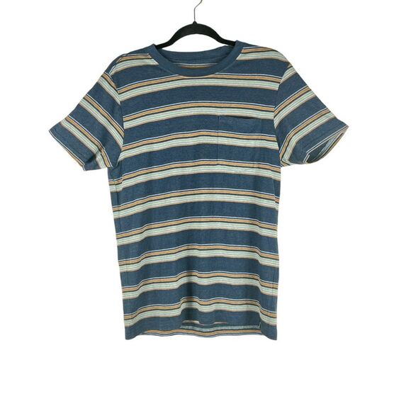 Prana Cardiff short sleeves shirt with chest pocket Nautical Stripe size small - Picture 2 of 11